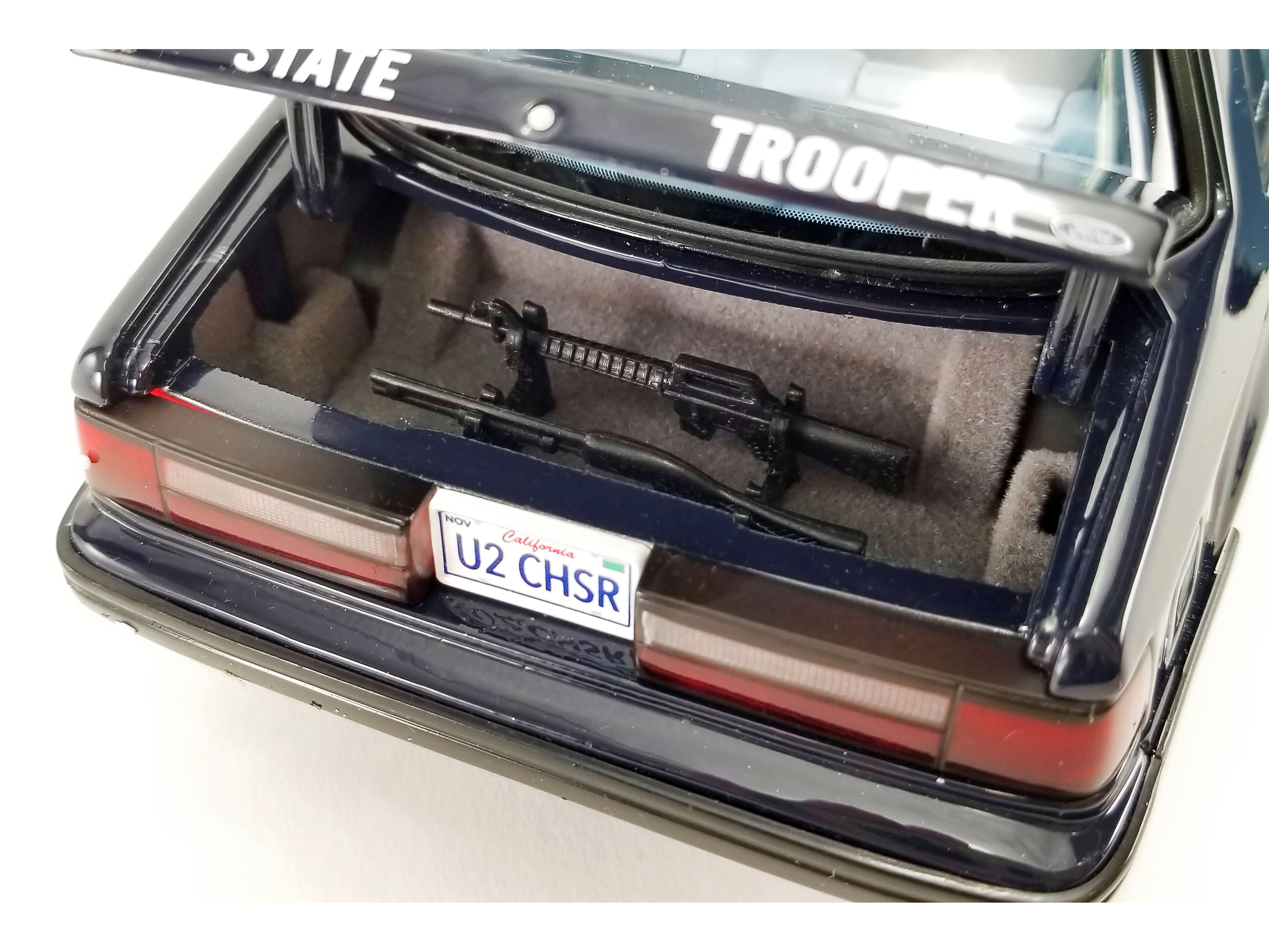 1993 Ford Mustang 5.0 SSP Black and Silver "North Carolina Highway Patrol State Trooper" Limited Edition to 900 pieces Worldwide 1/18 Diecast Model Car by GMP - Image 3