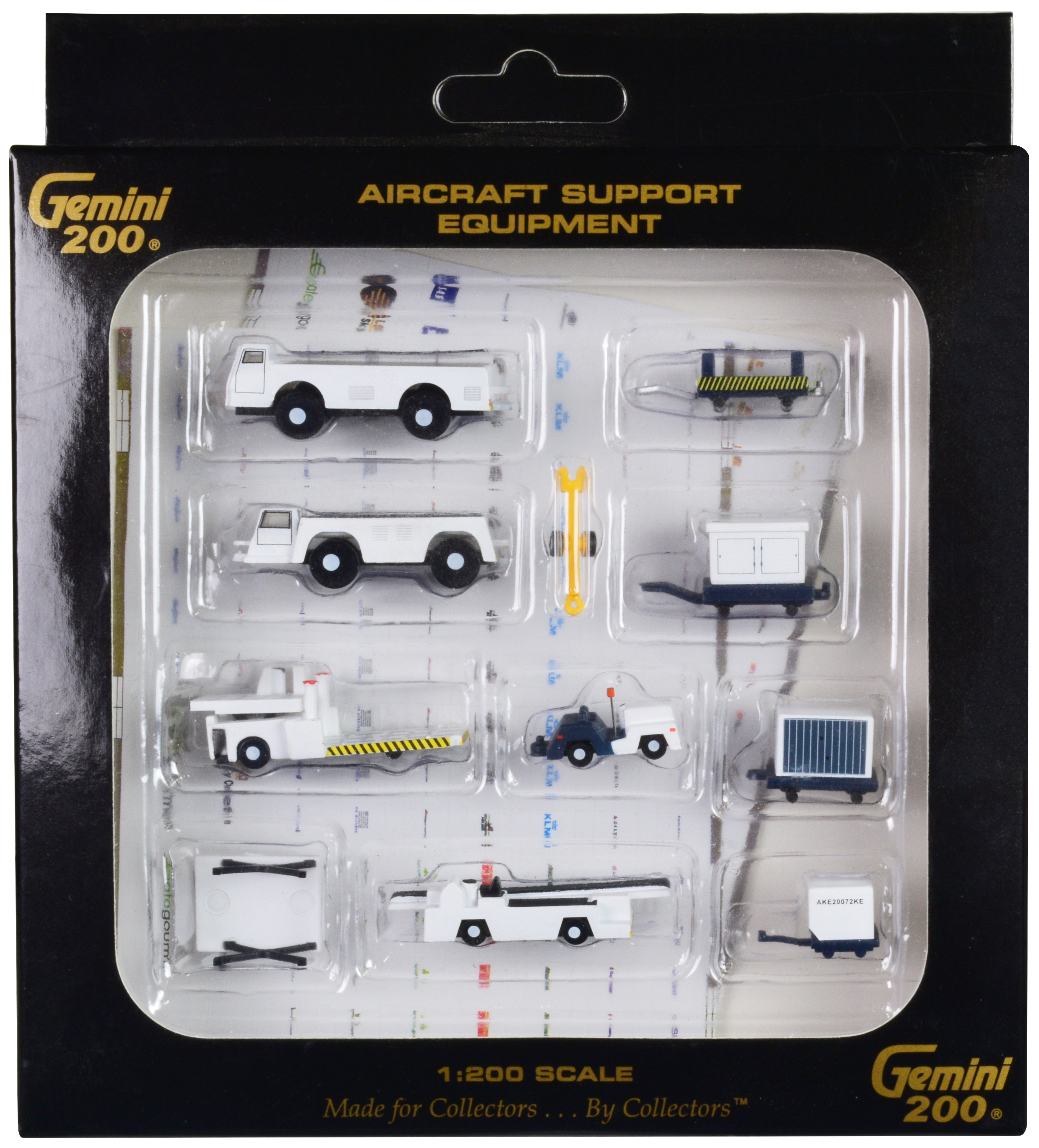 Airport Support Equipment Set of 10 pieces "Gemini 200" Series Diecast Models by GeminiJets - Image 2