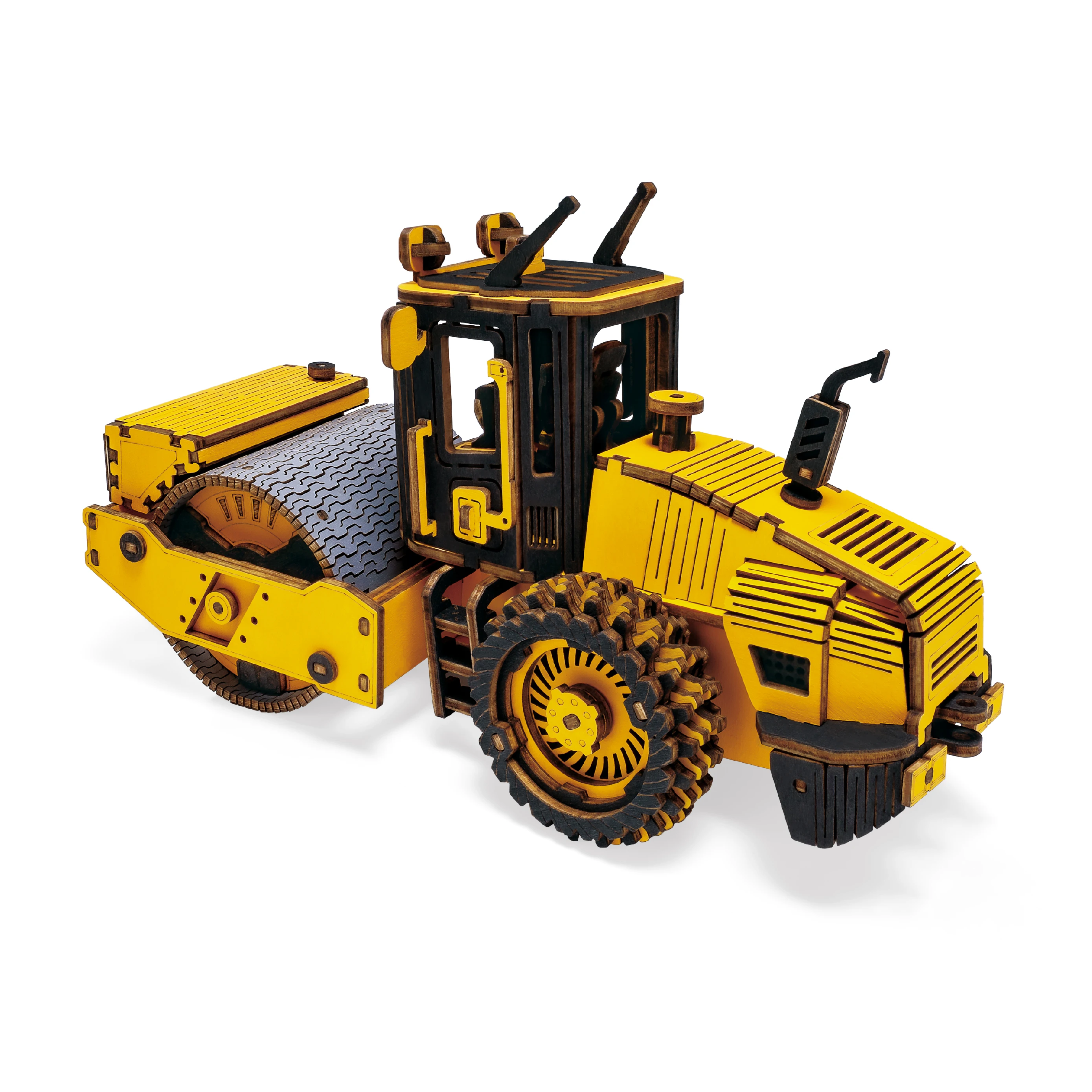 Robotime ROKR Bulldozer Engineering Vehicle: Innovative 3D Wooden Puzzle for Children's Creative Learning and Hand-On Skills Practice